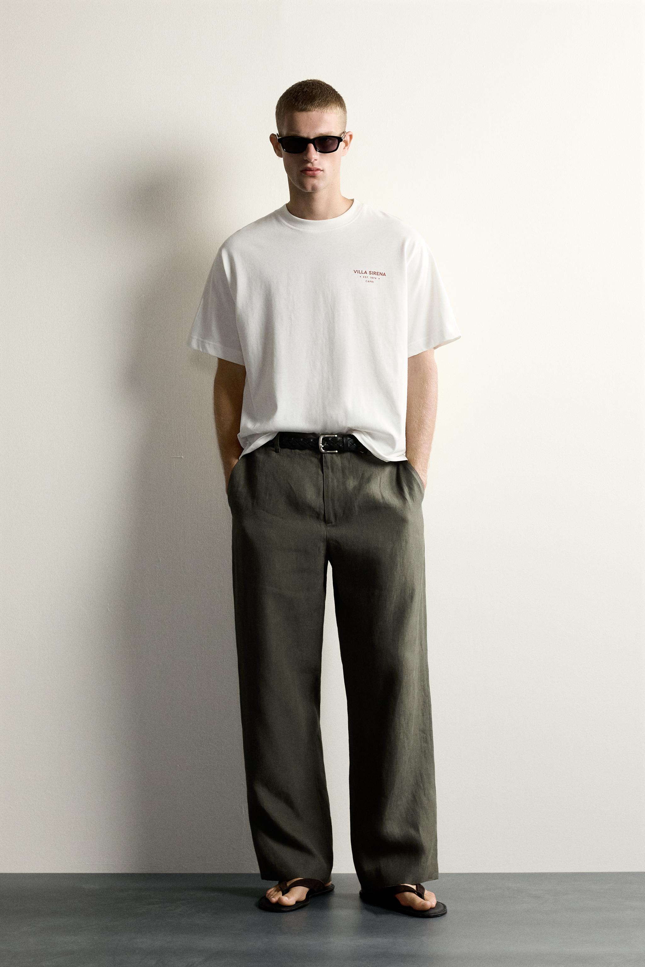 RELAXED FIT CONTRAST PRINT T-SHIRT