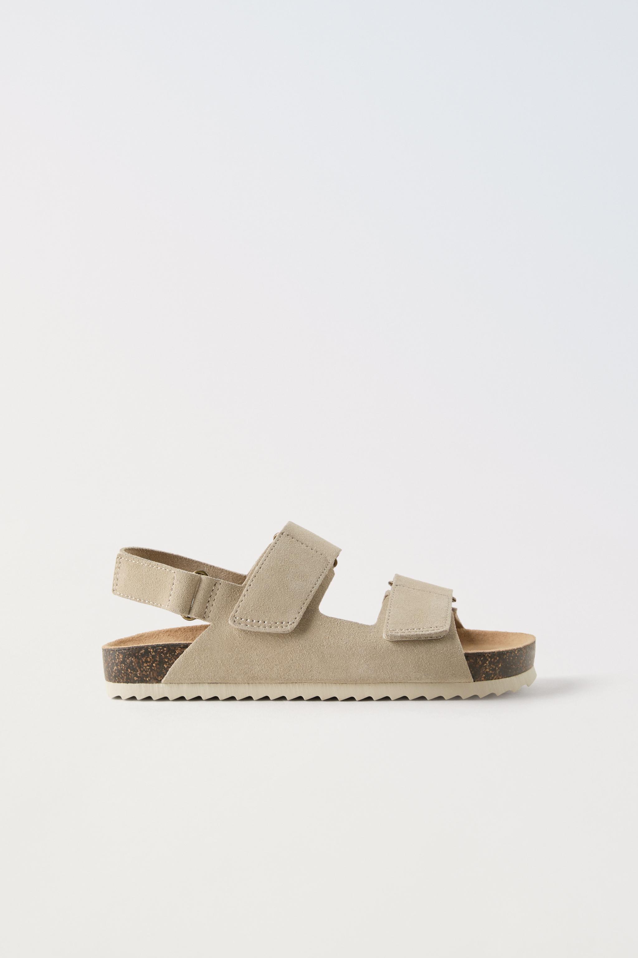 SPLIT SUEDE LEATHER SANDALS