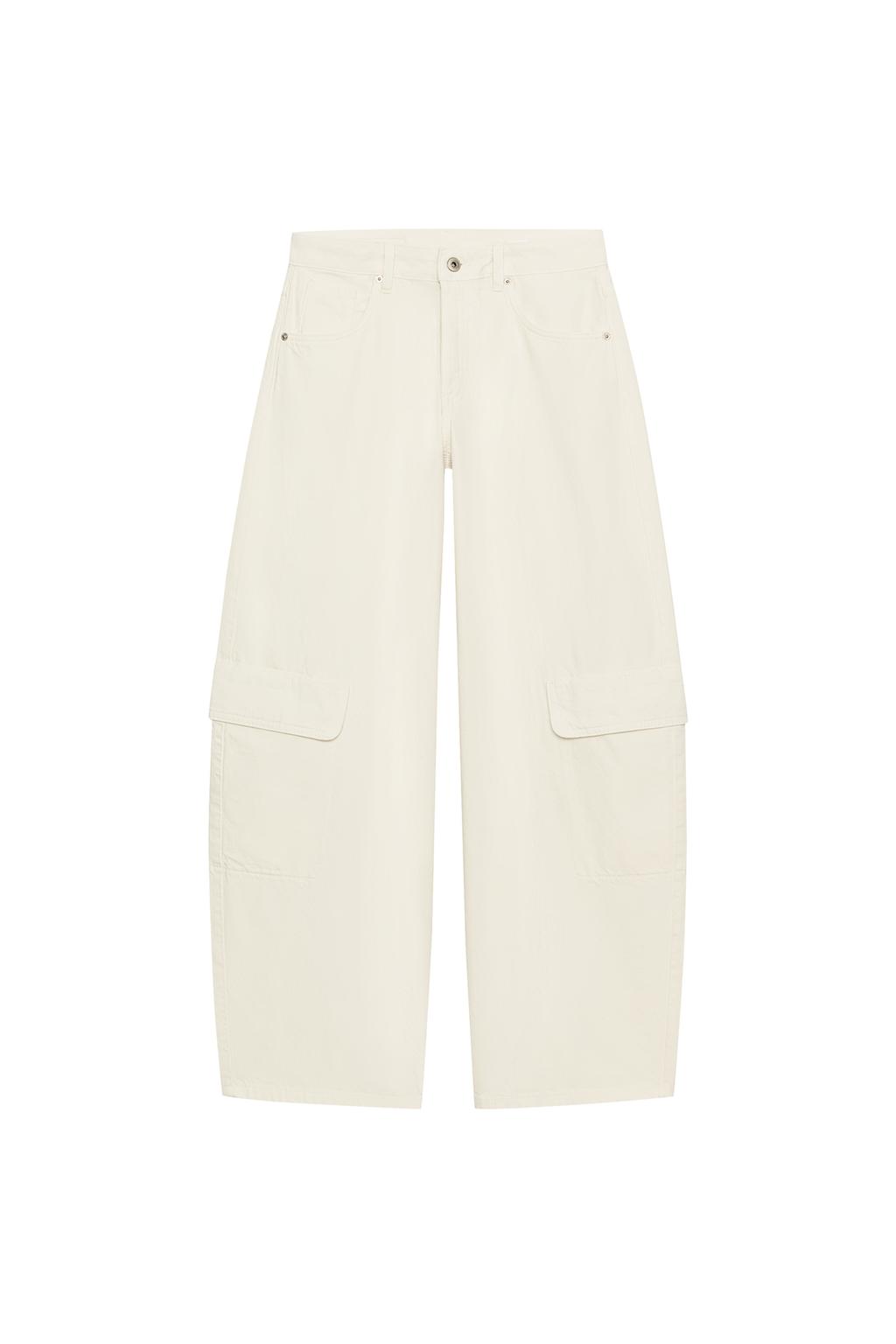 TRF MID-RISE BARREL CARGO JEANS - image 4