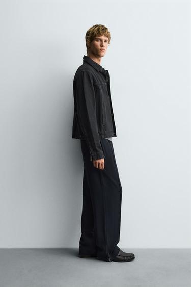 FLOWING TROUSERS WITH ZIPS - Navy blue by Zara - Image 3