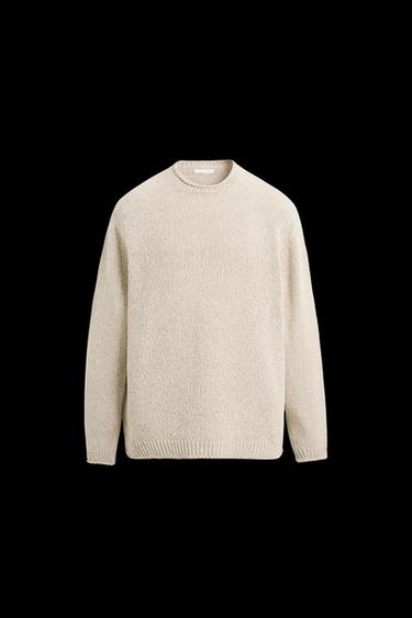 STRICKPULLOVER MIT RUSTIKALER TEXTUR - Cremefarben von Zara - Bild 0