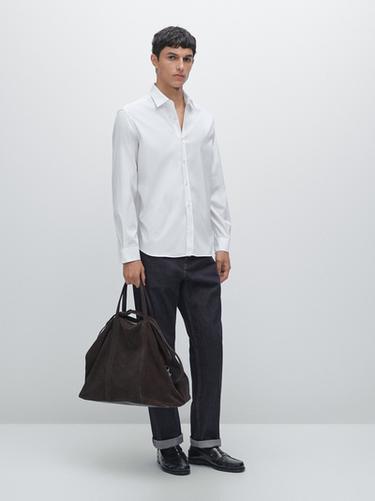 Zara Slim fit stretch shirt - White - Image 0