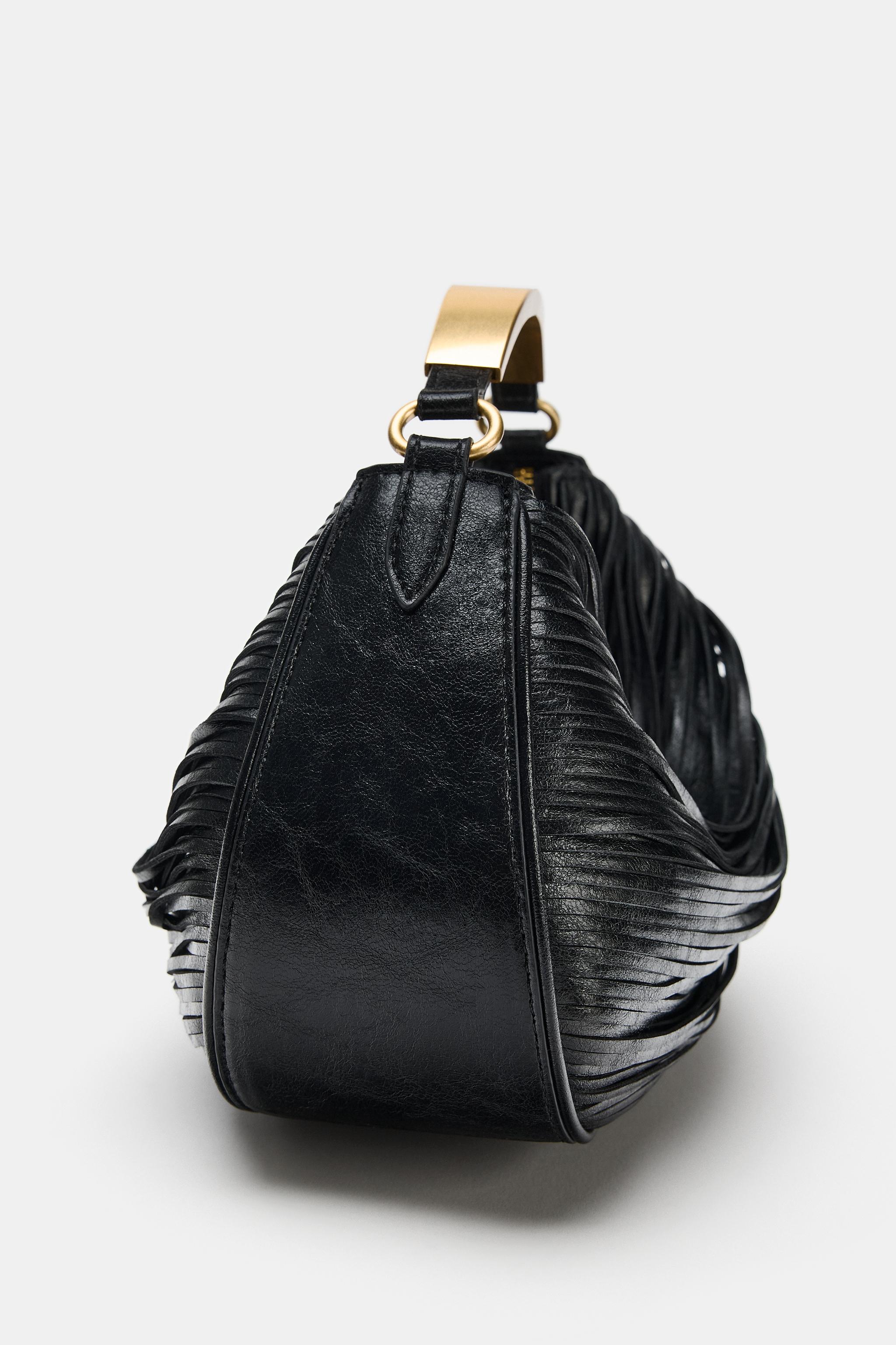 METAL HANDLE HANDBAG