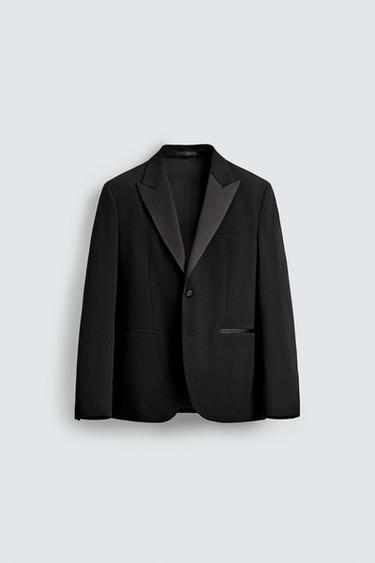 WOOL BLEND SLIM FIT DINNER JACKET - Black by Zara