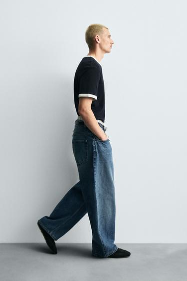 Zara BALLOON FIT JEANS - Blue