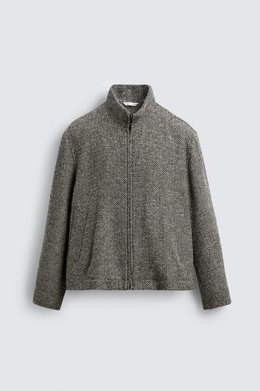 SURCHEMISE TEXTURÉE BOUCLÉ - Gris clair de Zara - Image 6