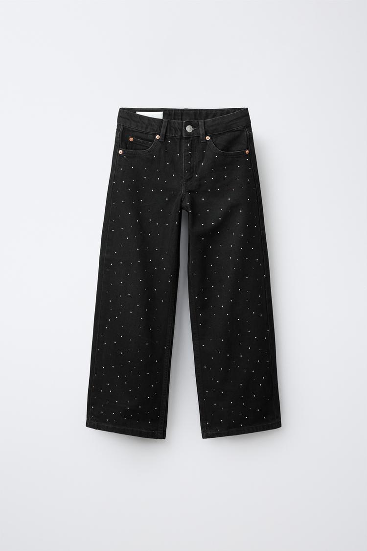 JEANS WIDE LEG STRASS