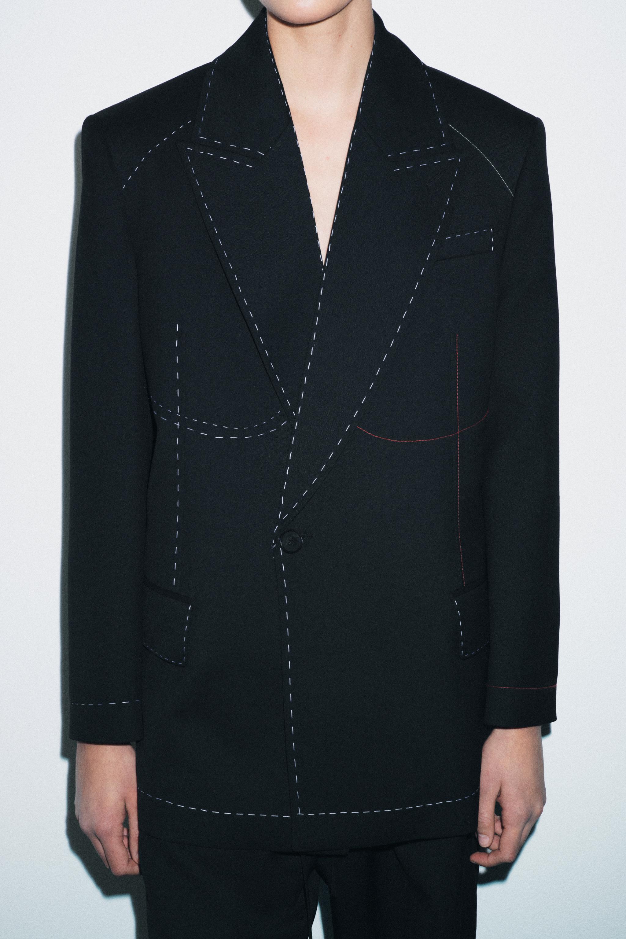 BLAZER SURPIQÛRES CONTRASTE ZW COLLECTION LIMITED EDITION