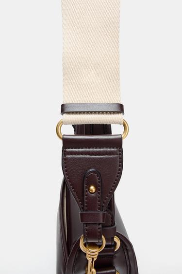 SAC BANDOULIÈRE DÉTAIL FERMETURE - Bordeaux de Zara - Image 8