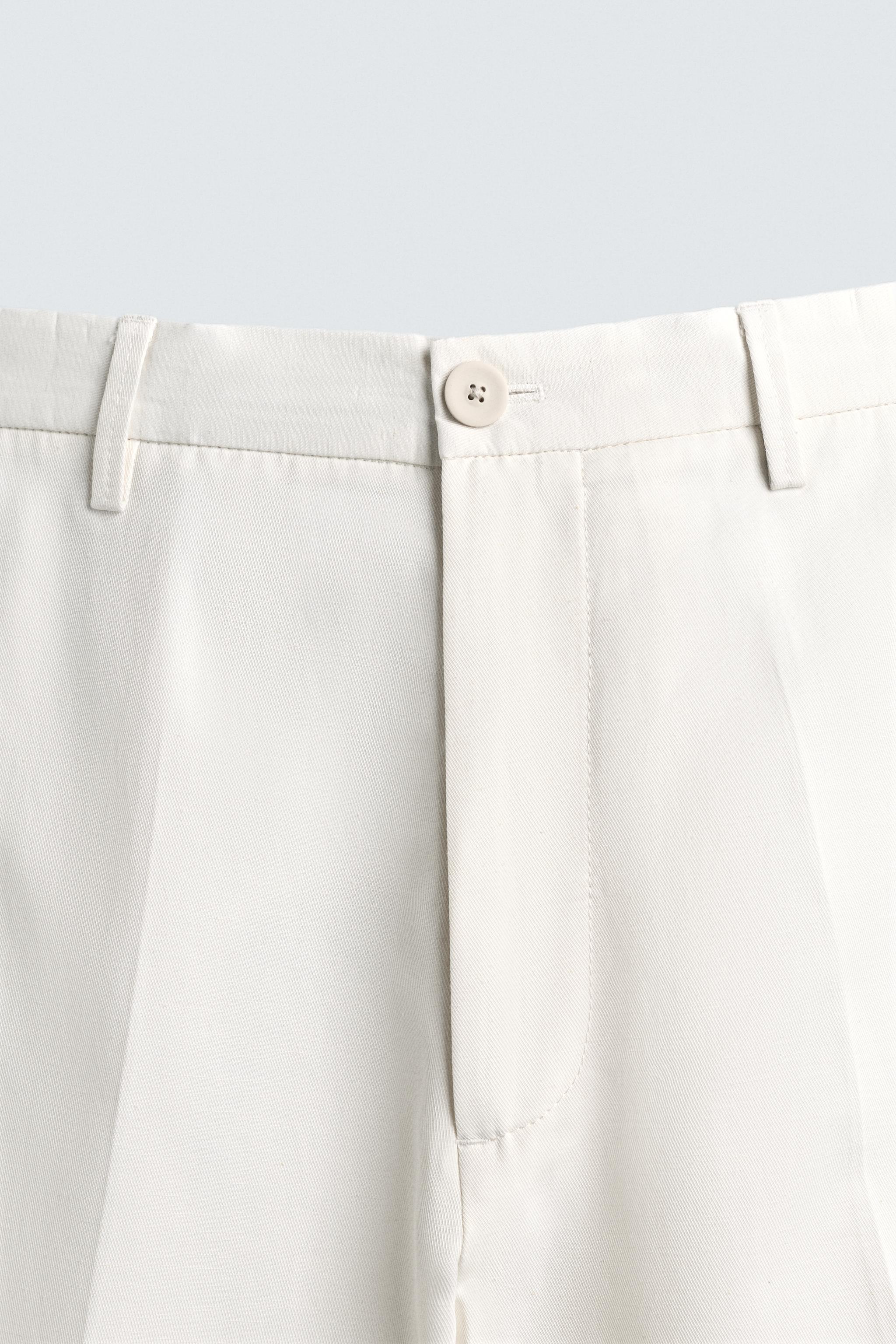 PANTALON REGULAR FIT VISCOSE - COTON