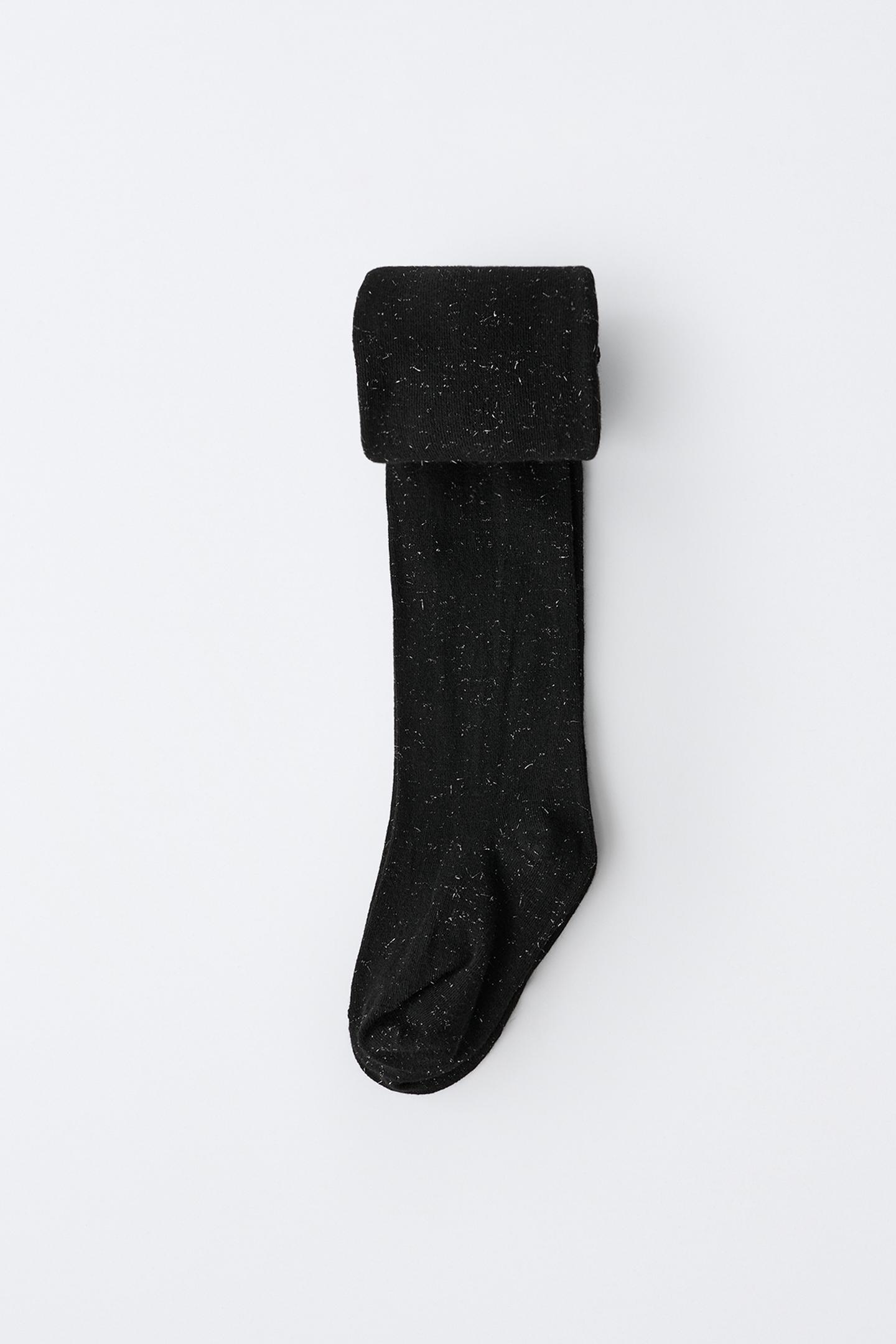Детские колготки Zara Shimmer Tights, цвет: Чёрный — фото 4