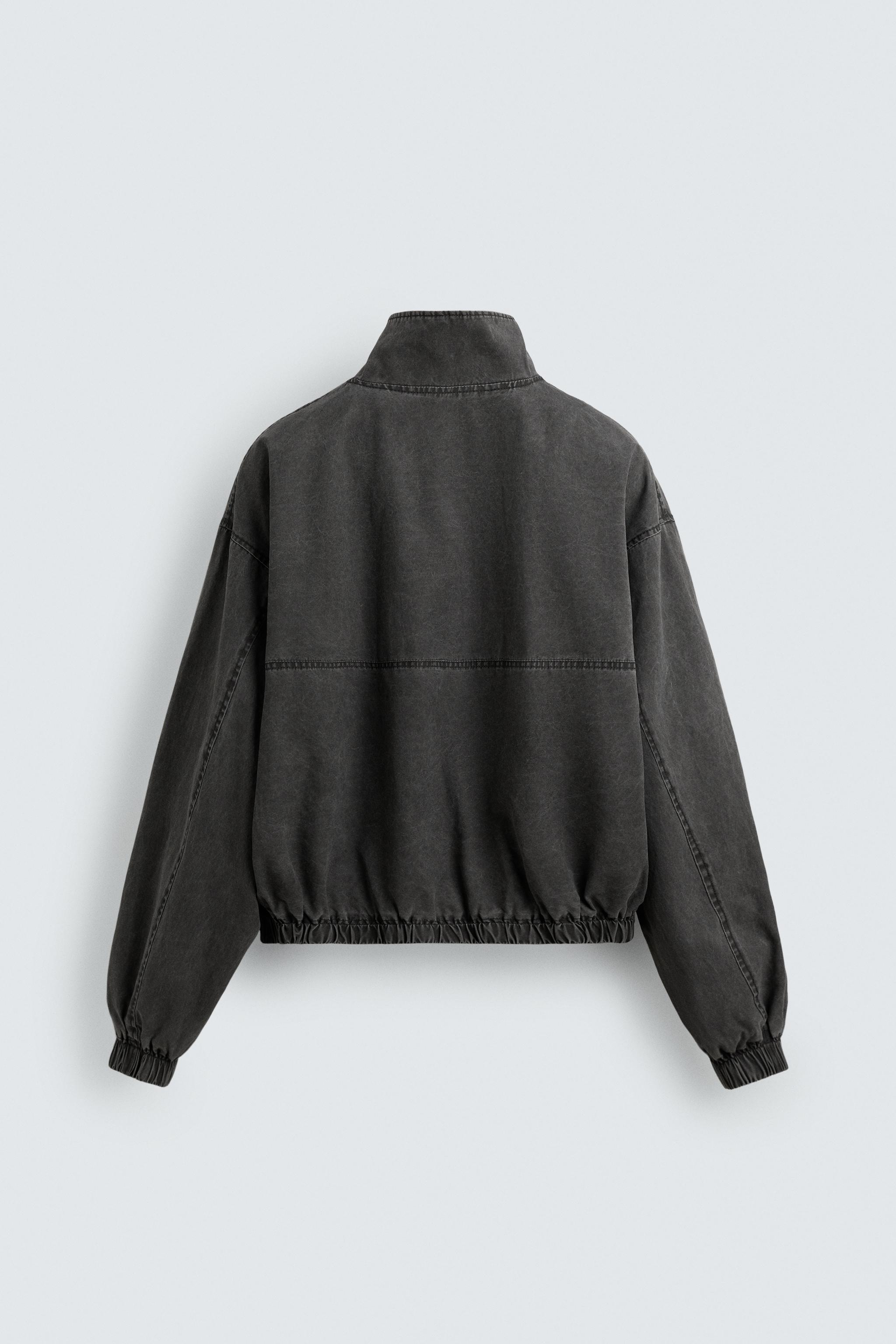 BLOUSON DÉLAVÉ COUPE COURTE