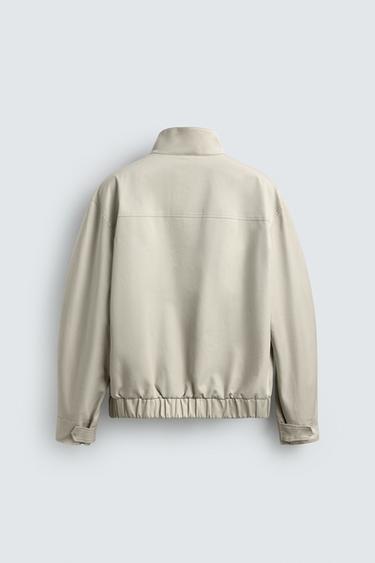 LIGHTWEIGHT COTTON JACKET - Stone by Zara - Image 7