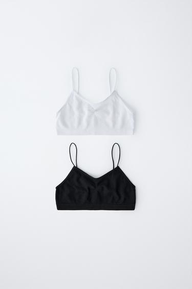 8-14 ANS/ LOT DE DEUX TOPS SANS COUTURES - Blanc de Zara