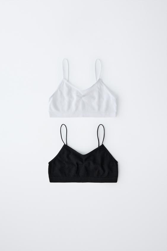 8-14 ANS/ LOT DE DEUX TOPS SANS COUTURES - Blanc de Zara - Image 0
