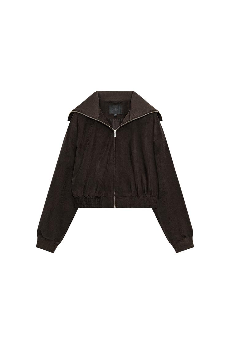 SHORT RIB-COLLAR JACKET