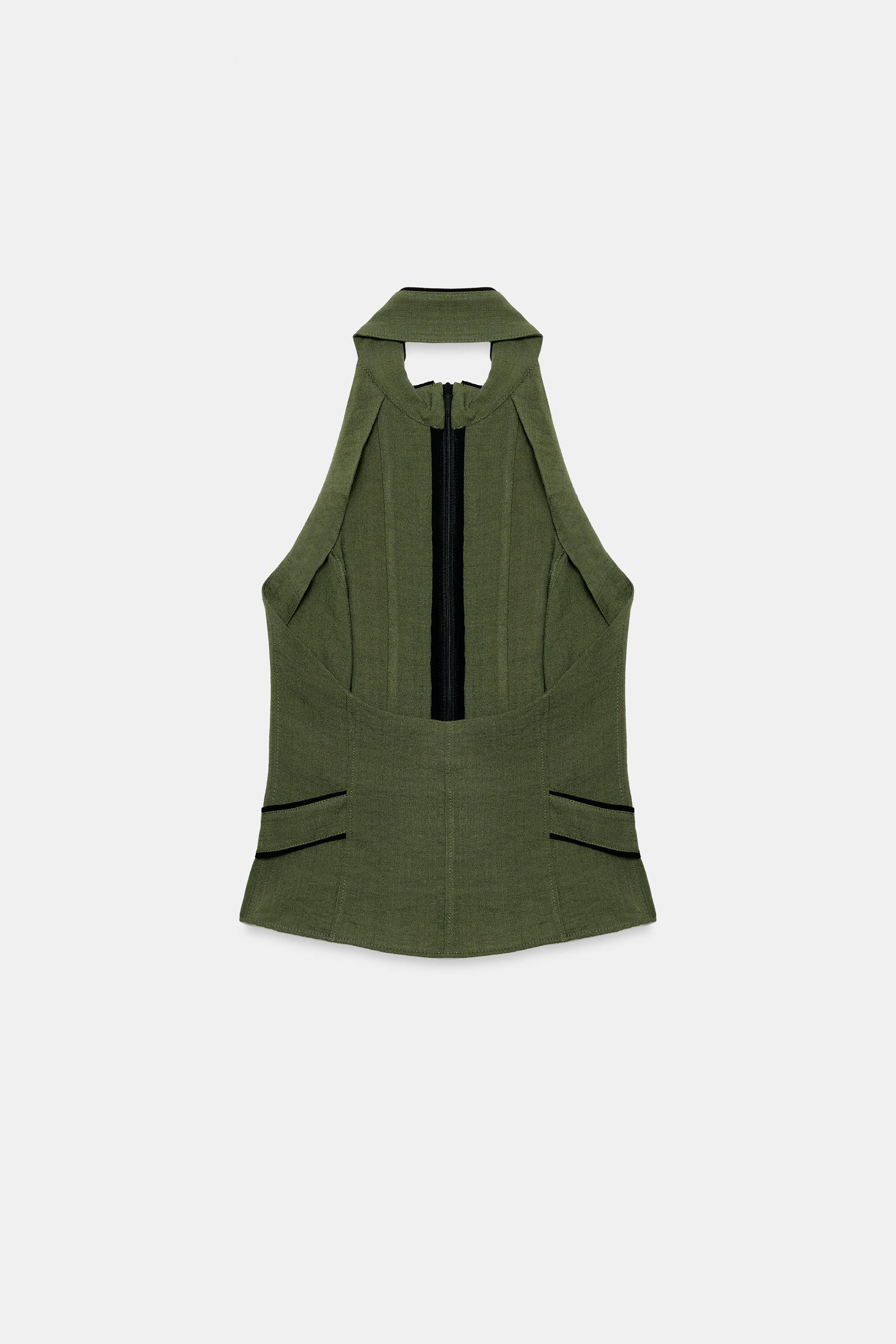 AÇIK SIRT HALTER TOP - Görsel 7