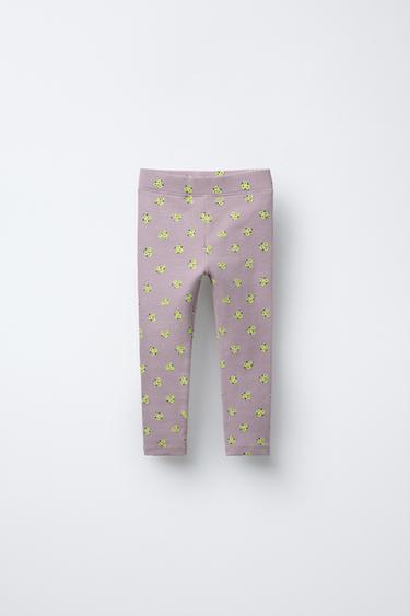 LEGGING RIB ESTAMPADO - Gris topo de Zara