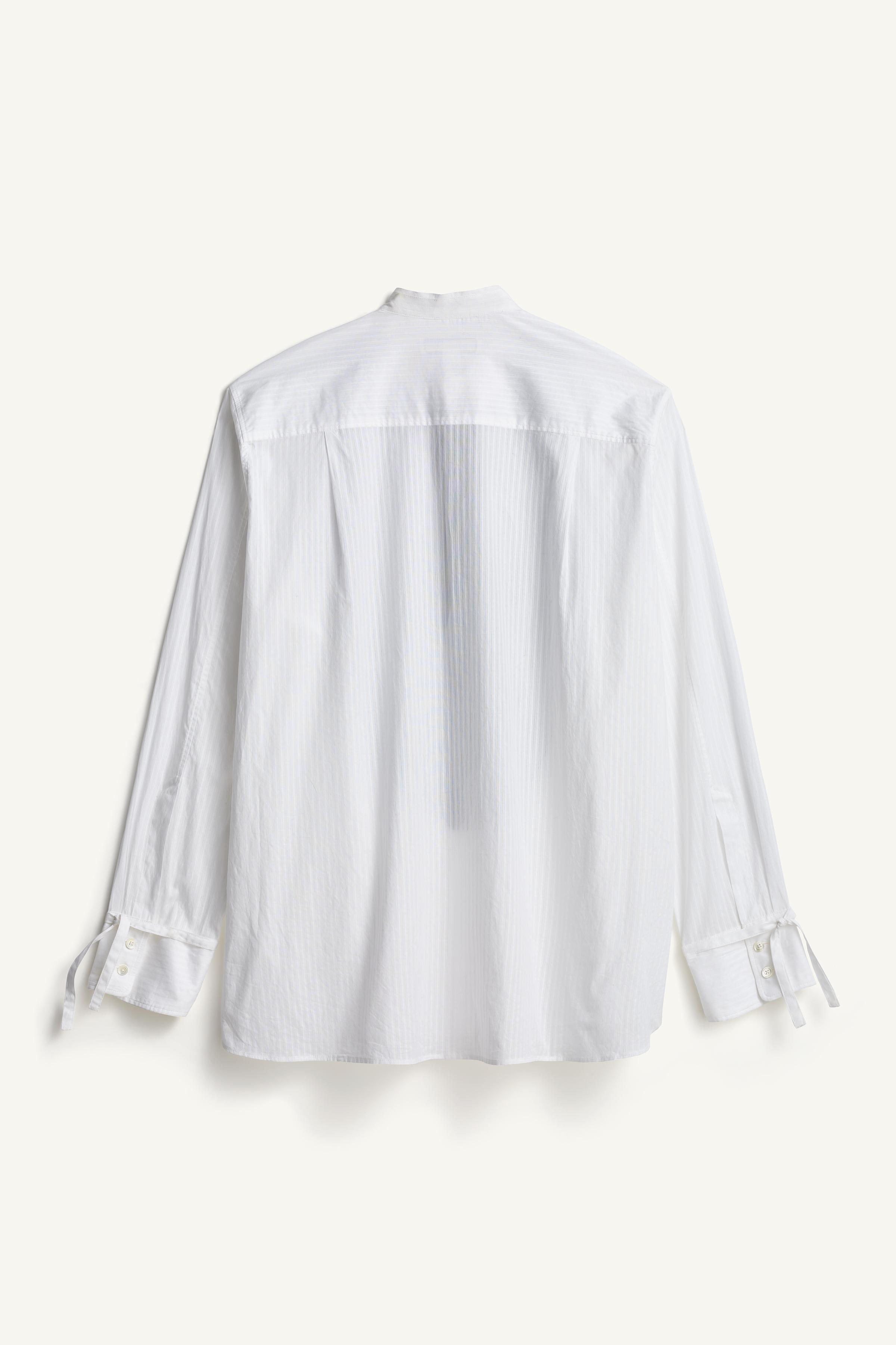 CHEMISE RELAXED FIT PLASTRON CONTRASTE