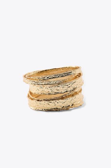 TEXTURED BRACELET PACK - Golden by Zara - Image 4