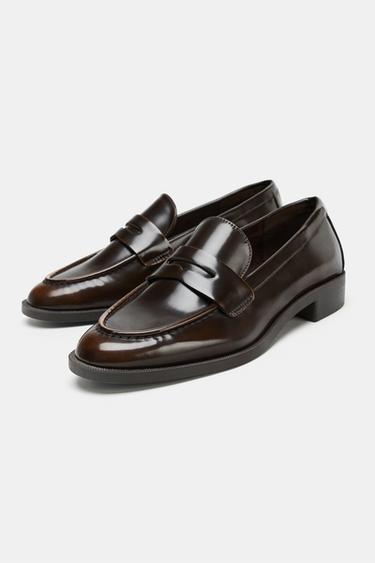 MOCASSINS MASQUE - Marron de Zara - Image 4
