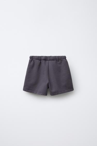 PLAIN CONTRAST BERMUDA SHORTS - Anthracite grey by Zara - Image 1