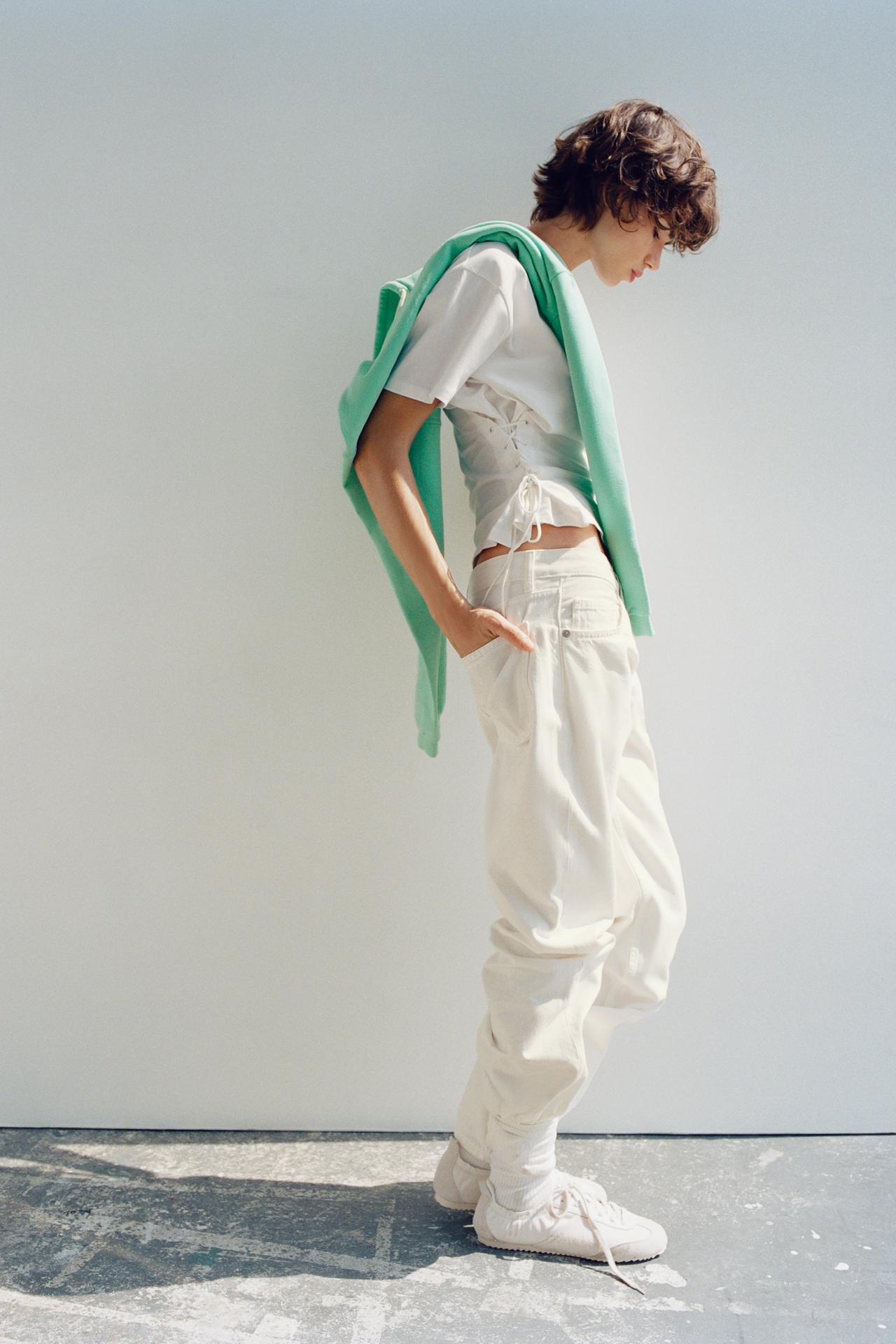 ELASTIC HEEL SNEAKERS — White