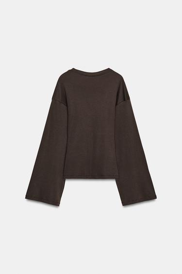 SUPIMA® SLIM FIT T-SHIRT - Brown by Zara