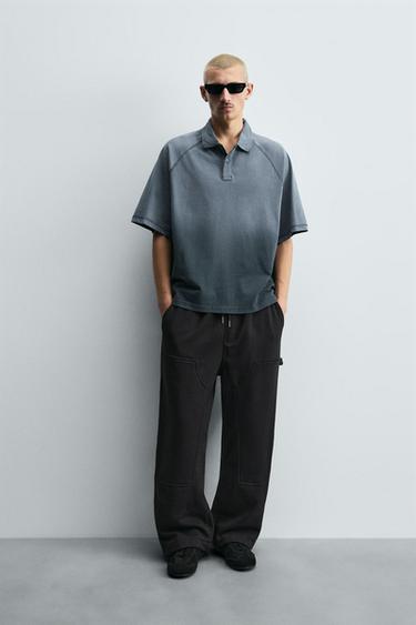 PANTALÓN RELAXED FIT CARPINTERO - Negro de Zara - Imagen 0