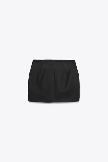 FALDA CORTA ABERTURA - Negro de Zara