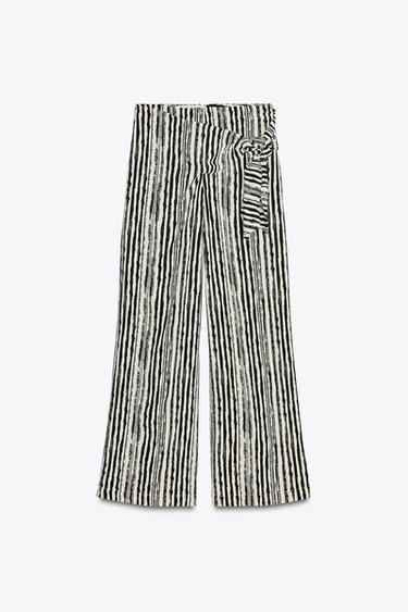 STRIPED WIDE-LEG PAREO TROUSERS - Stripes by Zara - Image 6