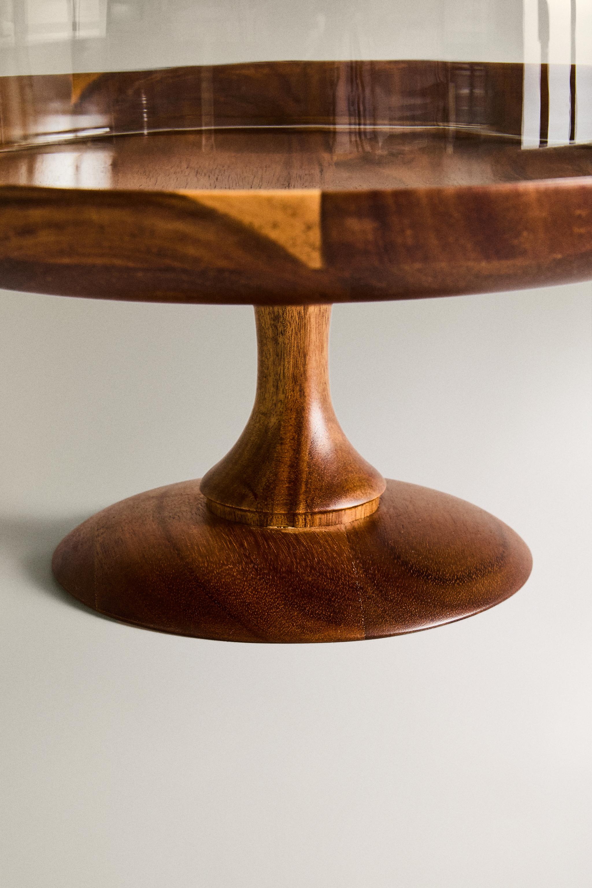 WOODEN CAKE STAND - Light beige | ZARA United States