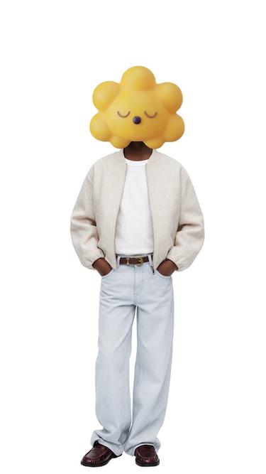 WIDE-LEG JEANS - Grey marl by Zara