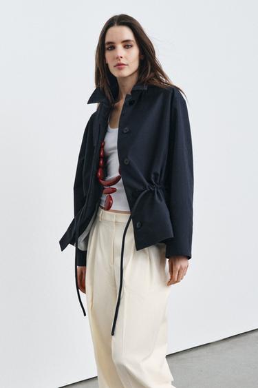 TAB PARKA ZW COLLECTION - Navy blue by Zara - Image 4