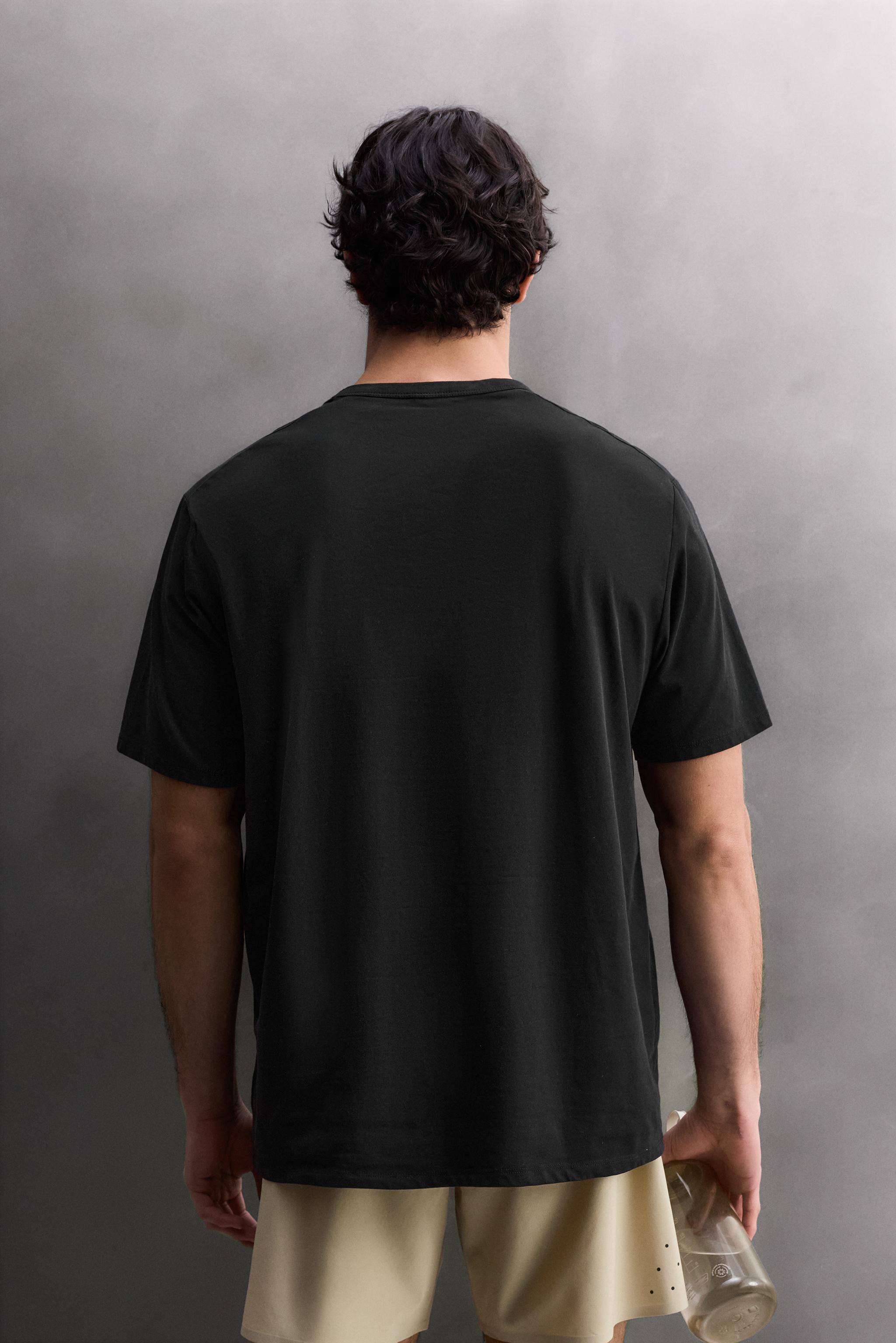 COTTON BLEND TECHNICAL T-SHIRT