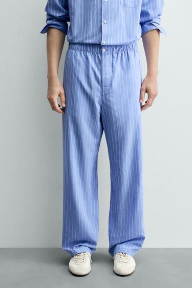 REGULAR FIT STRIPED TROUSERS - 981 by Zara