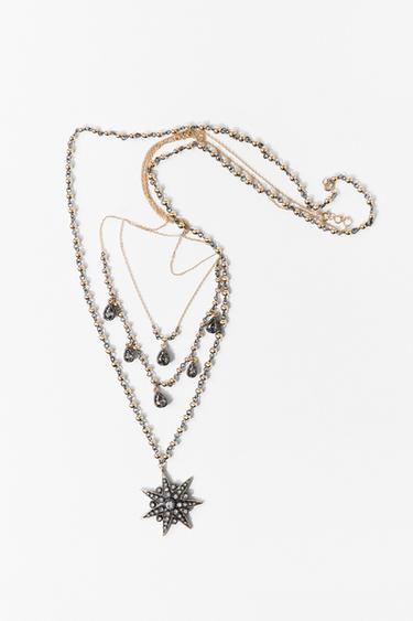 PACK 3 COLLARES CRISTAL ESTRELLAS - Dorado de Zara
