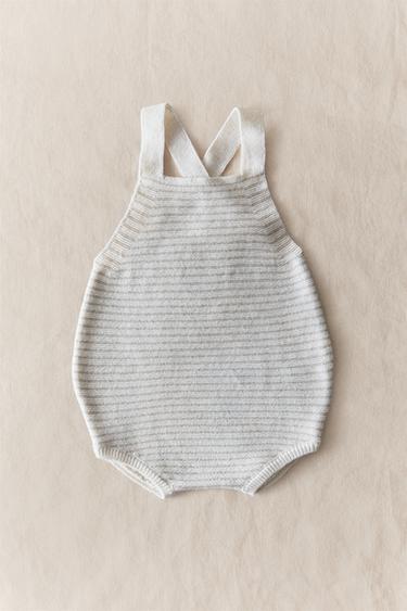 SALOPETTE ENFANT COTON ET SOIE - Beige clair de Zara - Image 5
