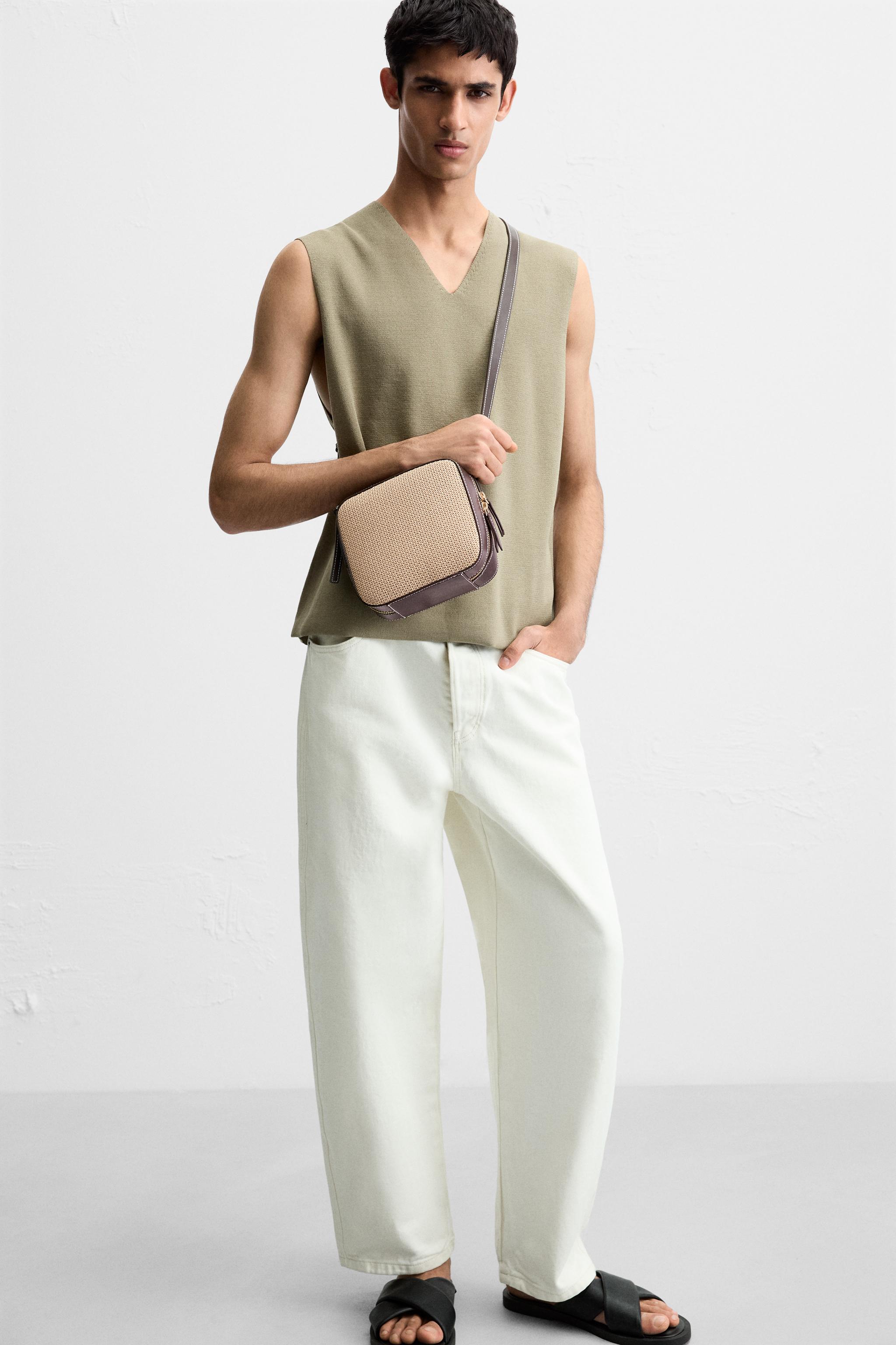 WOVEN CROSSBODY BAG - Brown | ZARA United States