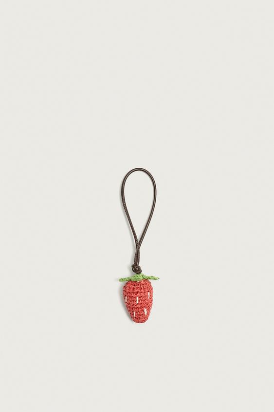 BRAIDED KEY RING - Red by Zara - Image 0