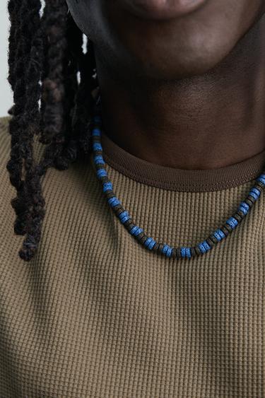 COLLIER FANTAISIE PIERRE - bleu/noir de Zara - Image 1