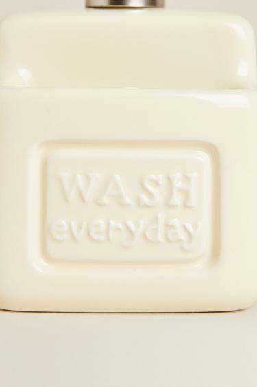 WASHING-UP LIQUID DISPENSER WITH CONTAINER - Cream by Zara - Image 4