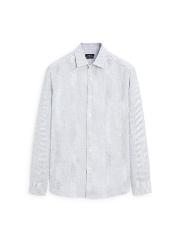 Zara Striped linen shirt - Blue