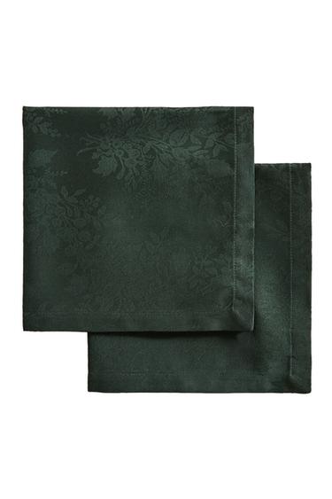 TOVAGLIOLI COTONE JACQUARD NATALE (SET DA 2) - Verde di Zara