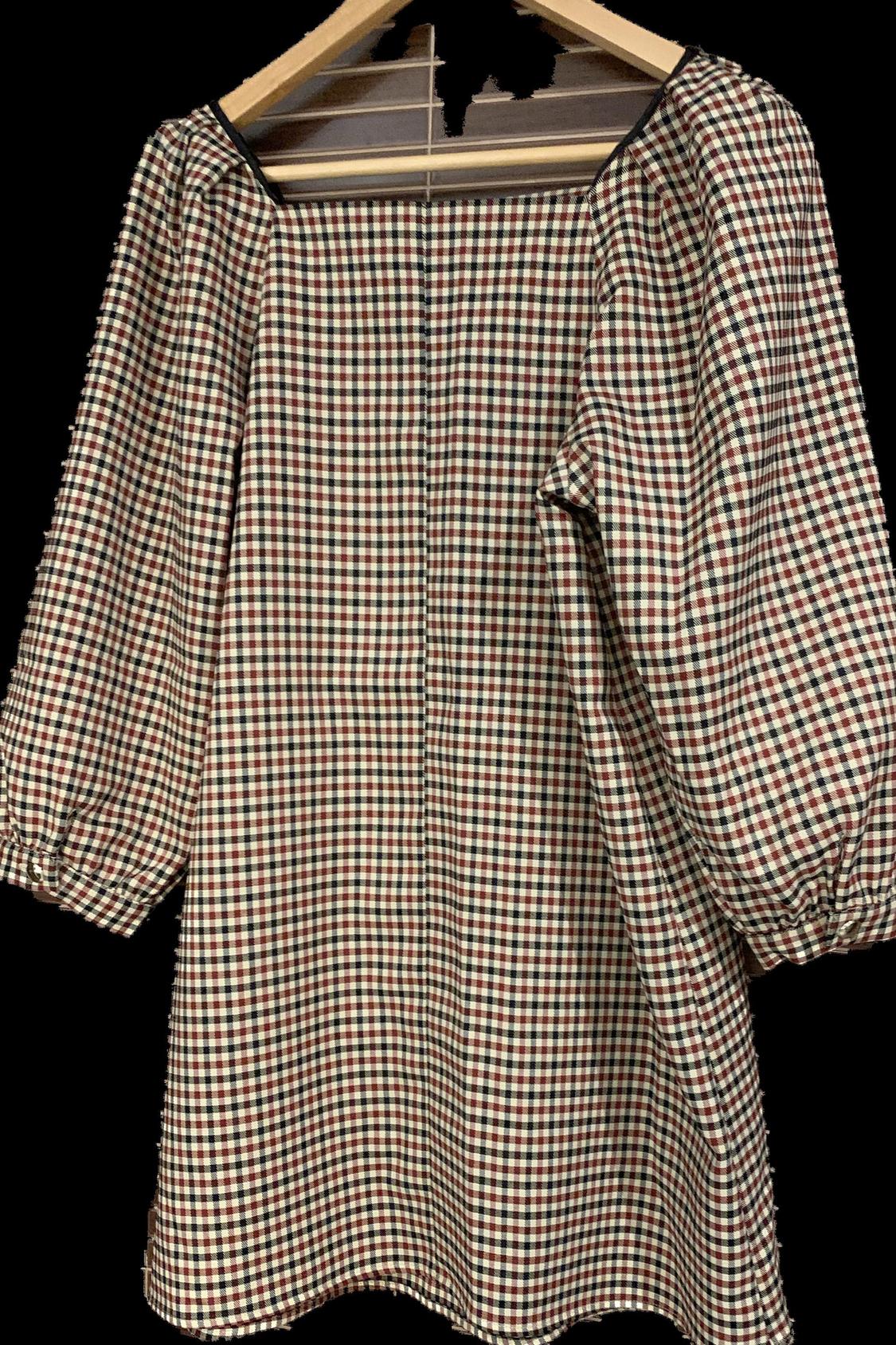 CHECK MINI DRESS