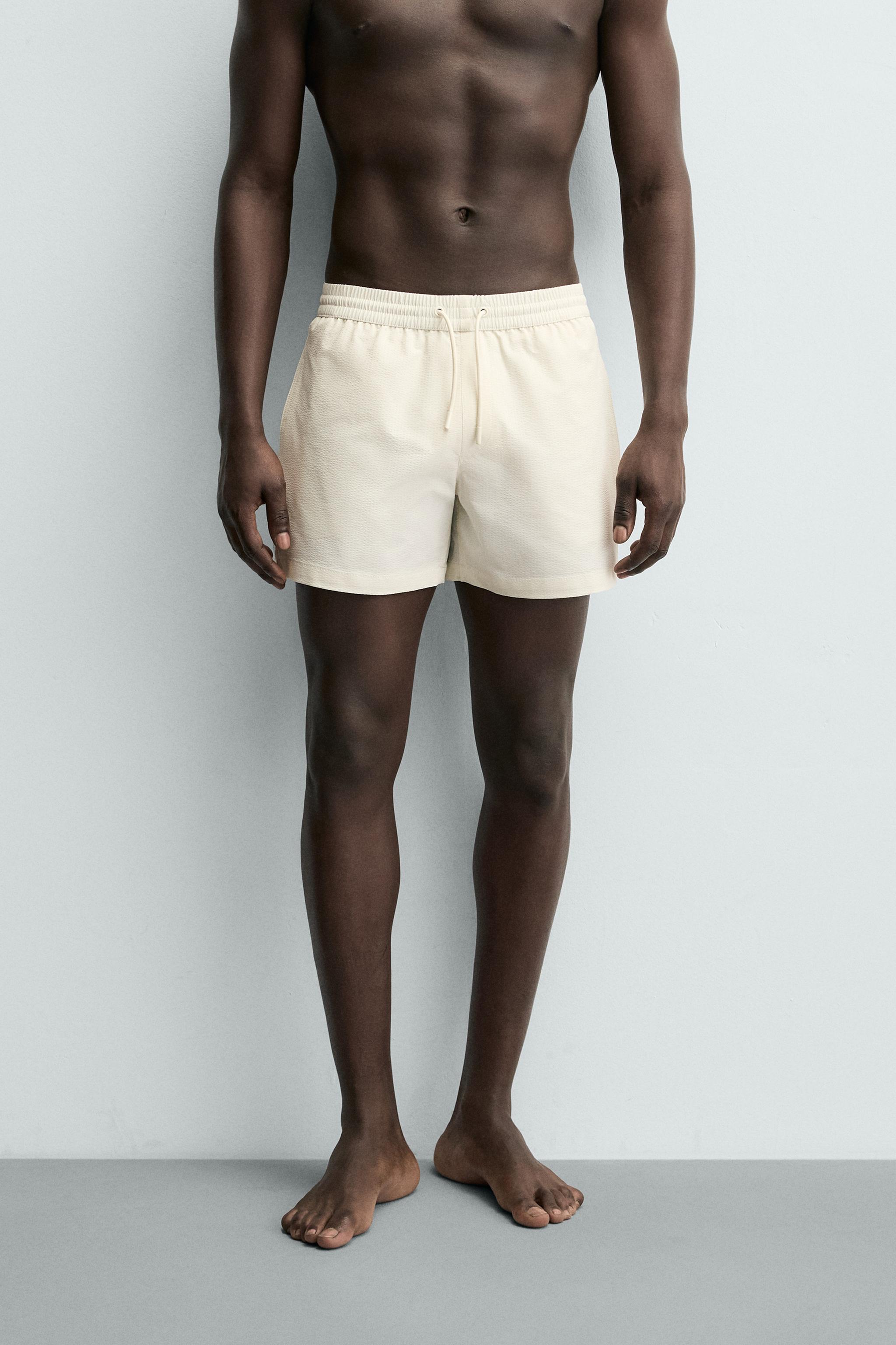 MAILLOT DE BAIN MI-LONG EN SEERSUCKER
