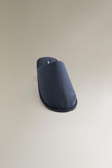 TECHNICAL FABRIC MULE SLIPPERS - Navy Blue by Zara - Image 4