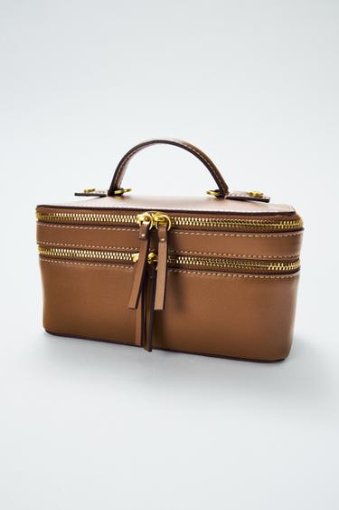 RIGID OBLONG BAG - Dark tan by Zara