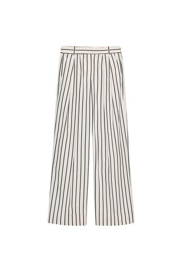 ZW COLLECTION STRIPED TROUSERS WITH DARTS