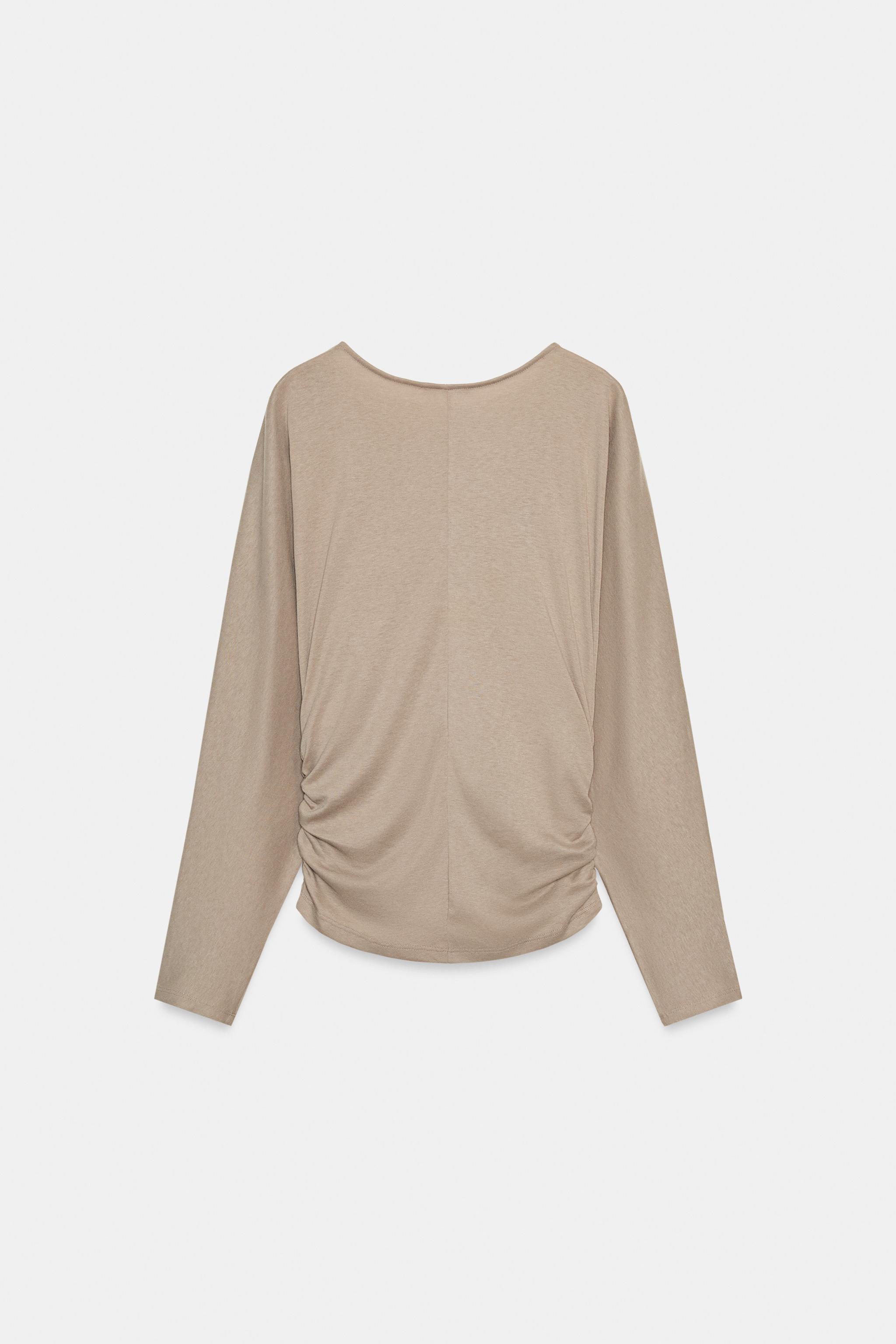 T-SHIRT DRAPÉ LATÉRAL